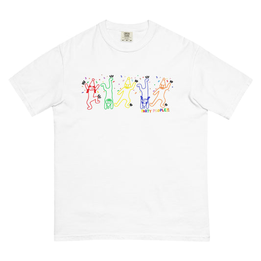 "Party People" Comfort Colors Tee Colorful